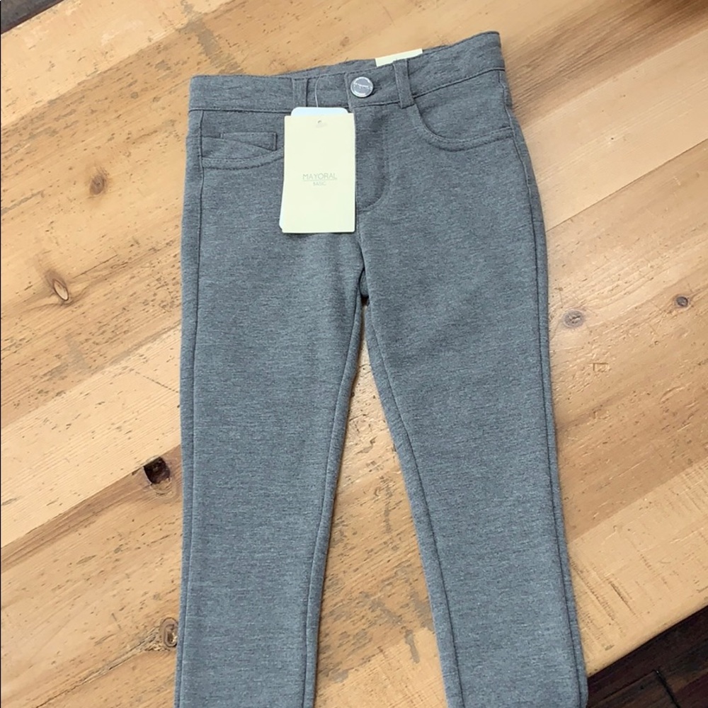 Thick Gray jeggings- warm sweatshirt material